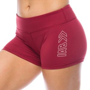 IAB MFG Women's Spandex Shorts Burgundy Bliss